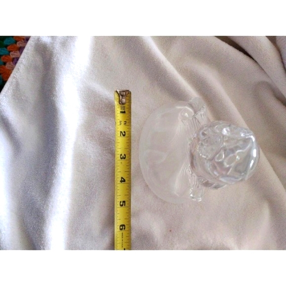 3 pc OWL Crystal D’Arques Figurine Sitting on log 2 CRYSTAL Candle Sticks BUNDLE - Picture 11 of 13